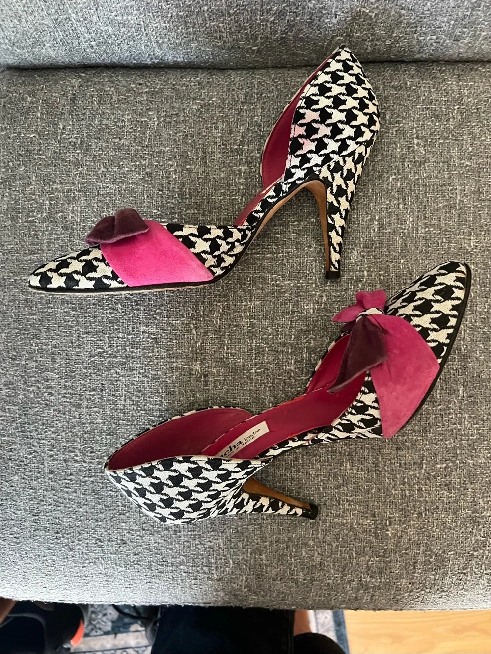 Sacha London Houndstooth Pumps